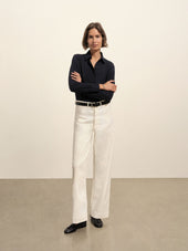 Dark Navy Fluid Jersey Bungalow Shirt