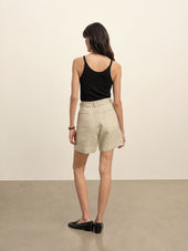 Riviera Linen Pleated Short