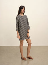 Navy/Natural Stripe Catalina Mariner Dress
