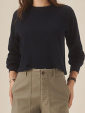 Toughknit Thermal Cropped L S Crew