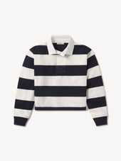 Natural / Navy Stripe Field-Spec Rugby Polo