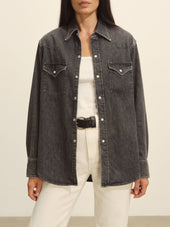 Nep Denim Western Shirt