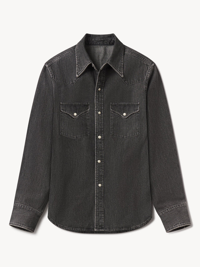 B005 Nep Denim Western Shirt