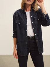 Nep Denim Western Shirt