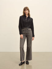 Black Pacific Silk Shirt