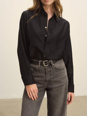 Black Pacific Silk Shirt