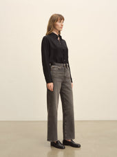 Black Pacific Silk Shirt