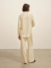 Oyster Duskdream Satin Pull-On Pant