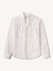 White Cotton Dobby Studio Shirt