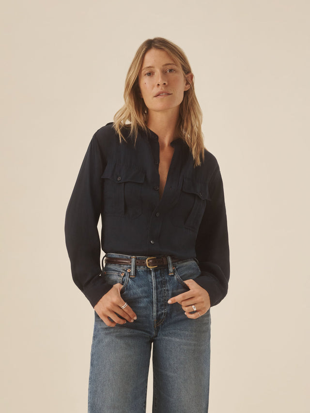 Dress Navy Officer Shirt