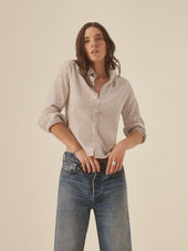 Sandalwood Stripe California Oxford Prep Shirt