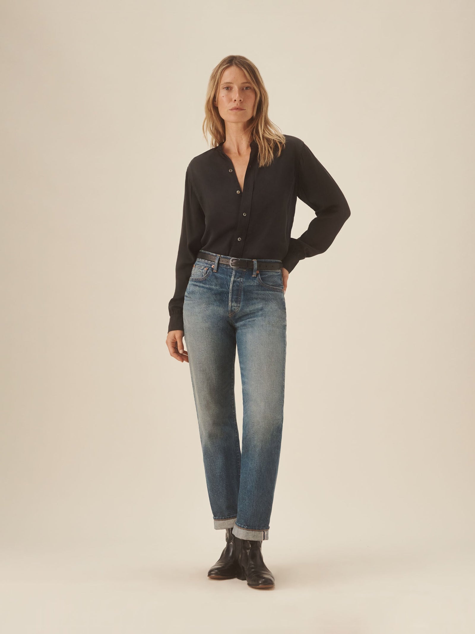 Black Silk Chateau Shirt
