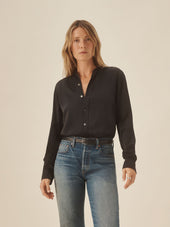 Black Silk Chateau Shirt
