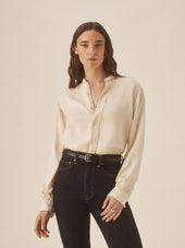 Sea Shell Silk Chateau Shirt
