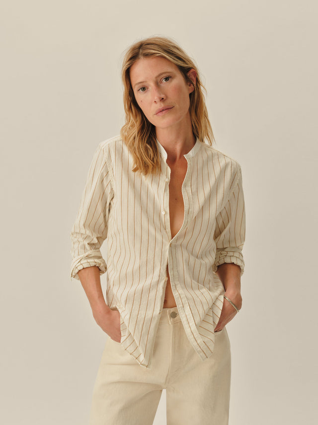 Marigold Stripe Gentleman Shirt