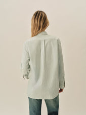 Aloe Field Stripe Big Oxford BD Shirt