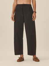 Black Parachute Poplin Pull-On Pant