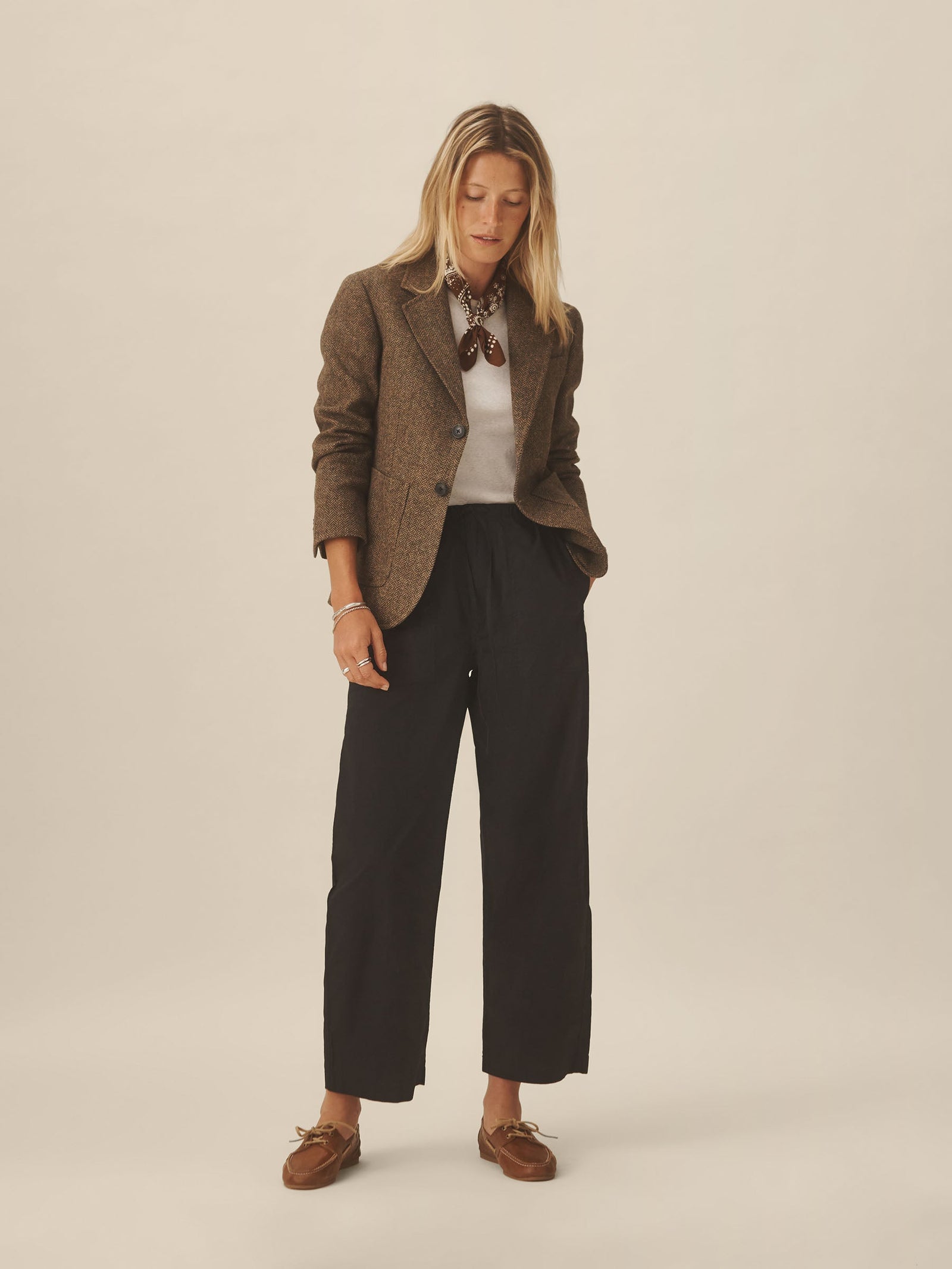 Black Parachute Poplin Pull-On Pant