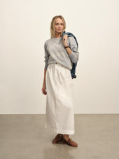 Paperweight Poplin Pleated Skirt