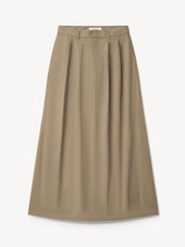 Mushroom Paperweight Poplin Pleated Skirt