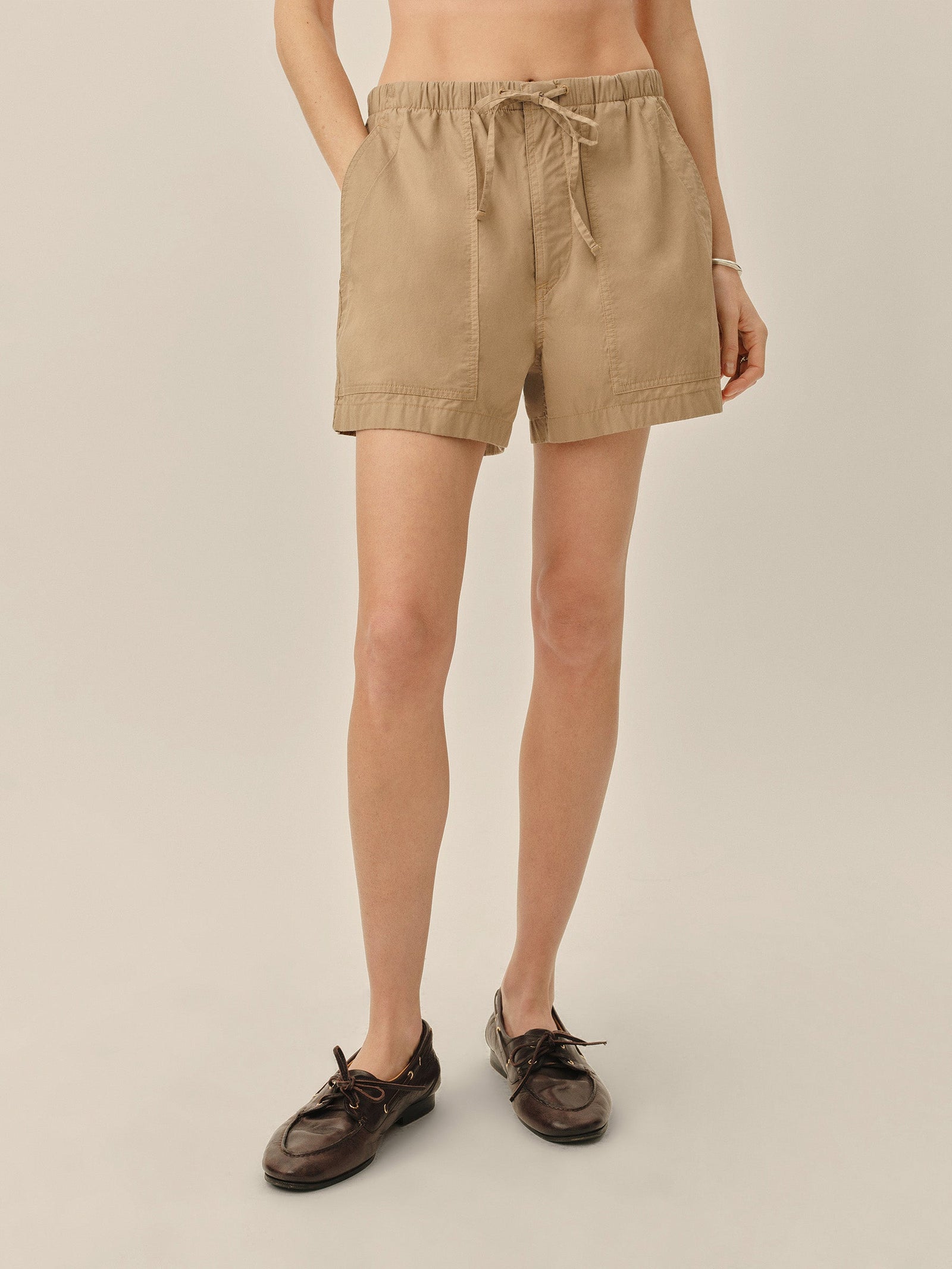 Putty Parachute Poplin Pull-On Short