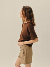 Lighthouse Linen Roll Neck Tee