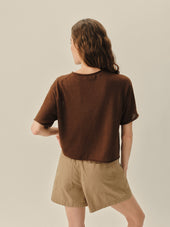 Lighthouse Linen Roll Neck Tee