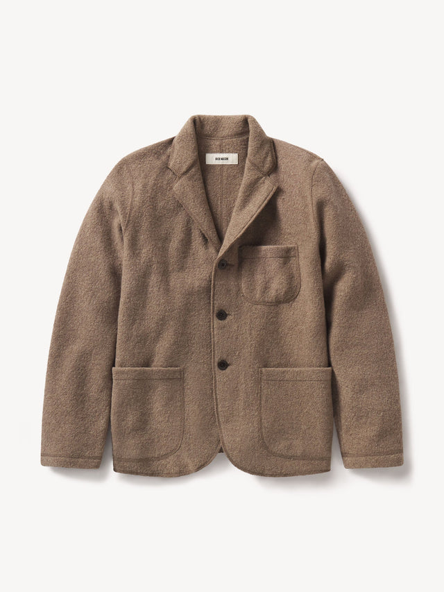 Driftwood Heather Felted Wool Chore Coat