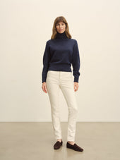 Rainstorm Heather Idyllwild Cashmere Turtleneck
