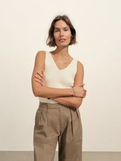 Paperweight Poplin Pleated Trouser