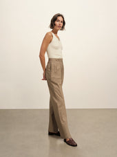 Paperweight Poplin Pleated Trouser