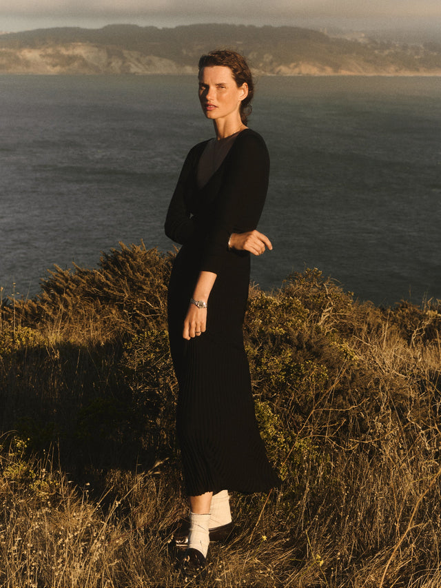 Black Beverly Knit Skirt