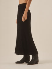 Black Beverly Knit Skirt