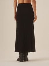 Black Beverly Knit Skirt