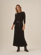 Black Beverly Knit Skirt