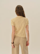 Coastal Linen Pointelle Polo