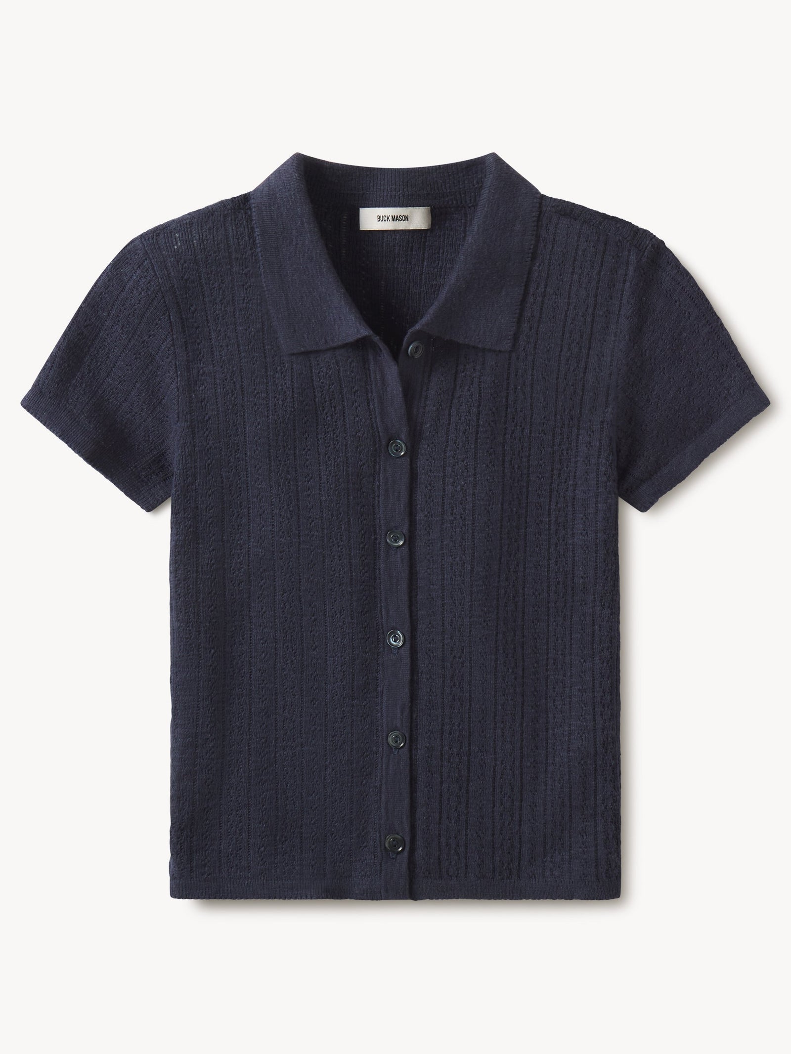 Coastal Linen Pointelle Polo