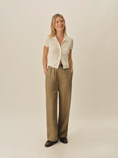 Coastal Linen Pointelle Polo