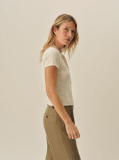 Coastal Linen Pointelle Polo