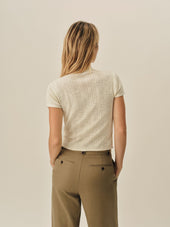 Coastal Linen Pointelle Polo