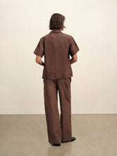 Crosshatch Linen Easy Pant