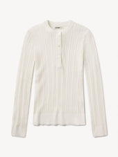 White Keepsake Pointelle Henley