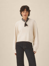 Natural California Cashmere Classic Crew