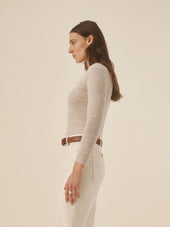 Featherweight Silk Cashmere Scoop Henley