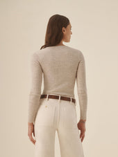 Featherweight Silk Cashmere Scoop Henley