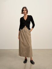 Paperweight Poplin Pleated Skirt