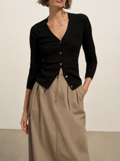Paperweight Poplin Pleated Skirt