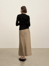 Paperweight Poplin Pleated Skirt