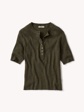 Seamoss Coastal Linen Rib S/S Henley