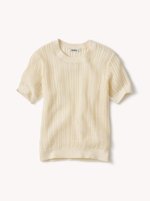 Natural Coastline Crochet Tee